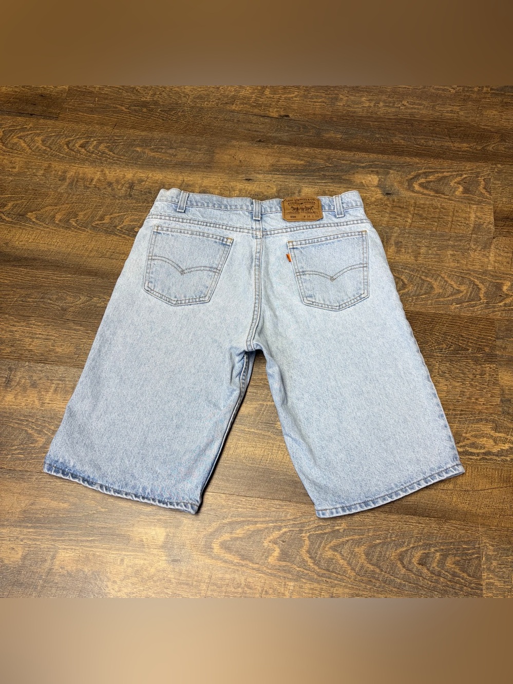 Vintage 80s Levi’s 550 Orange Tab Relaxed Fit Denim Jean Short Jorts Mens 34 USA